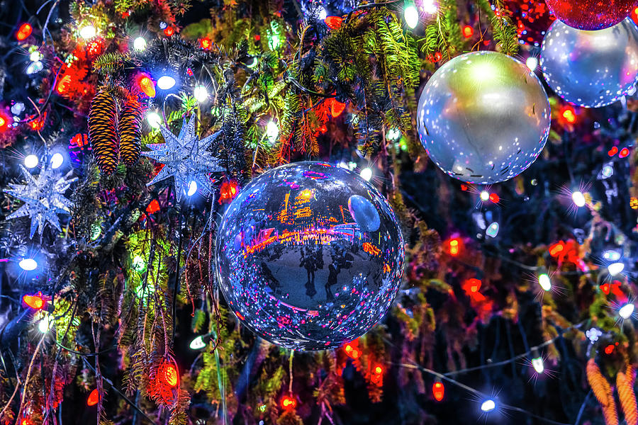 Holiday Tree Ornaments Photograph by Chris Lord