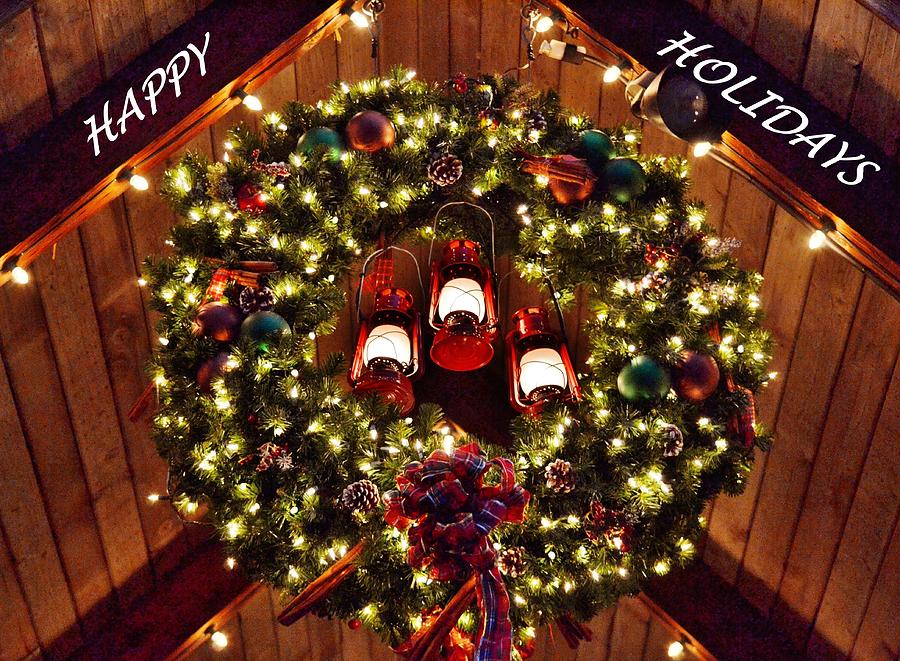 Holiday Wreath Photograph by Eileen Brymer