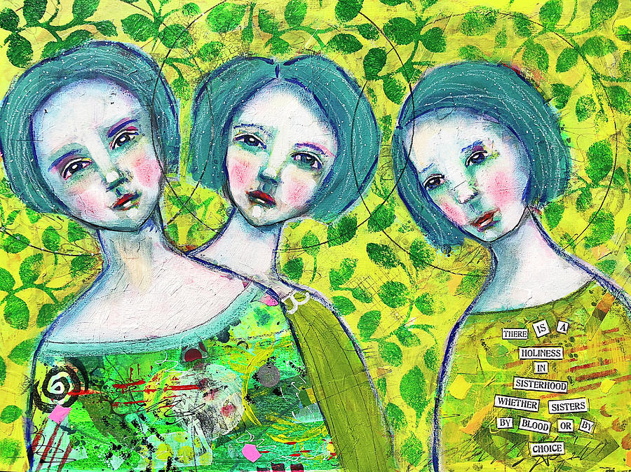 Holiness in Friendship Mixed Media by Lynn Colwell