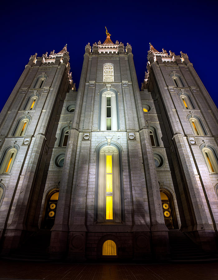 Holiness to the Lord. Salt Lake Temple. Salt Lake City, Utah Photograph by TL Mair