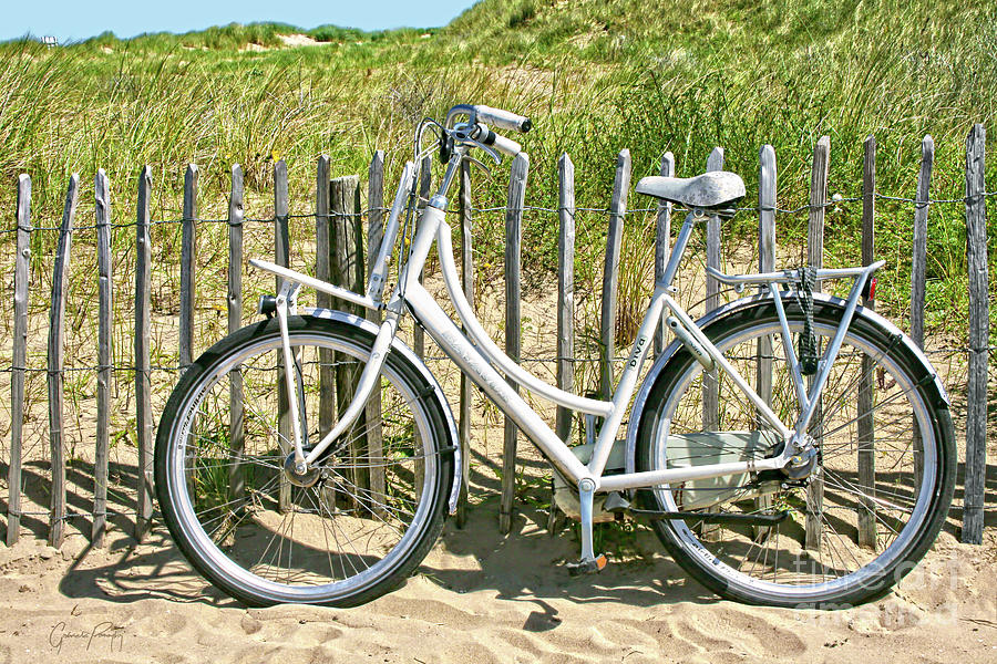 Holland - Bicycle in the Dunes Photograph by Gabriele Pomykaj