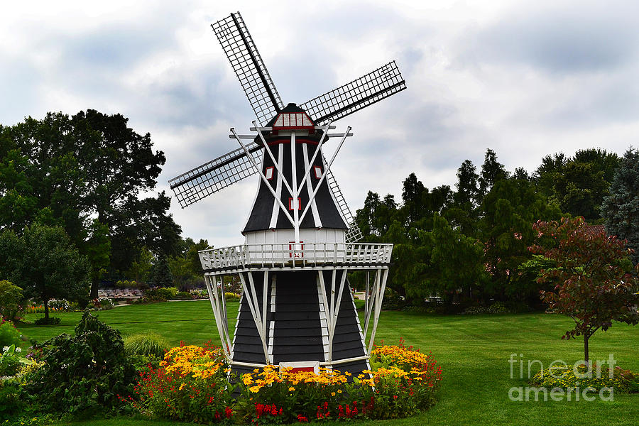 Holland Grey Windmill  Photograph by Amy Lucid