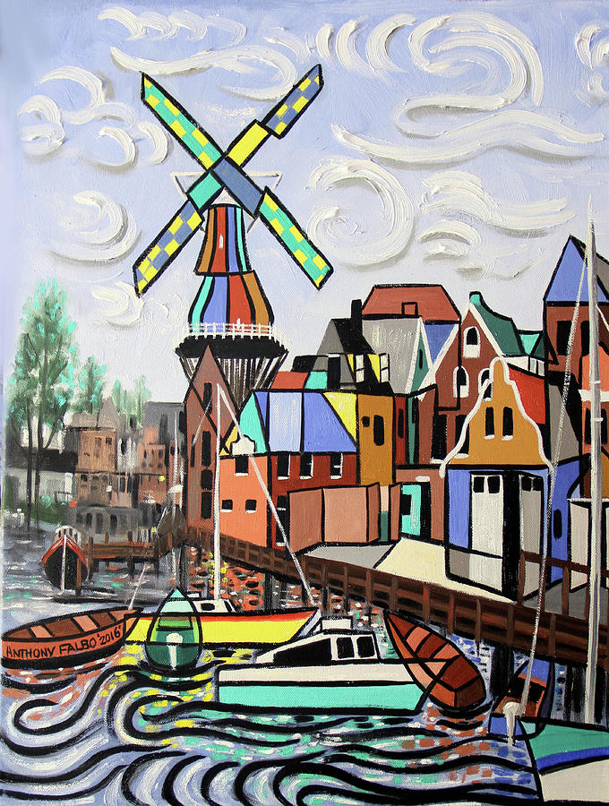 Holland Not Just Tulips And Windmills  Painting by Anthony Falbo