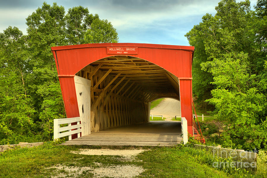 Holliwell Covered Bridge Photograph by Adam Jewell