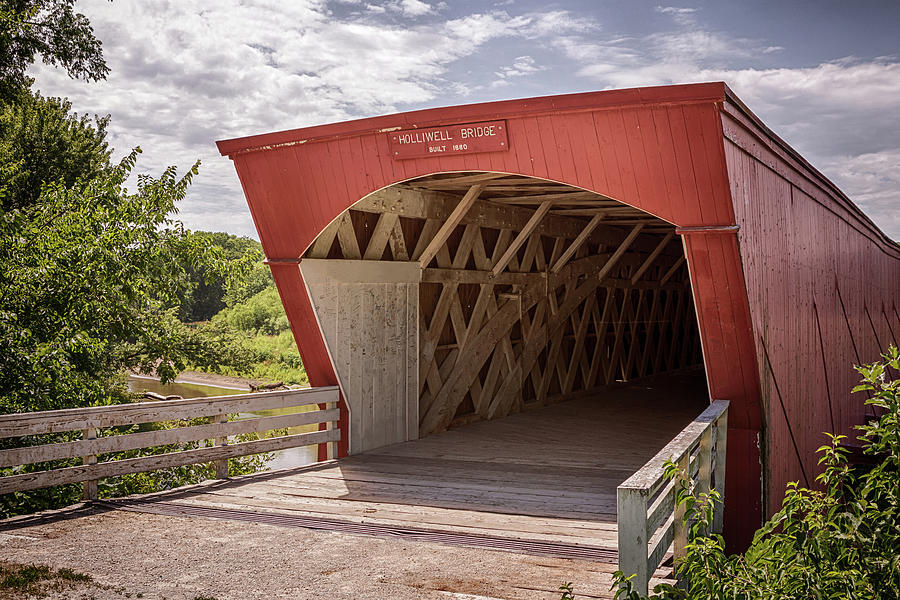 Holliwell Covered Bridge Photograph by Susan Rissi Tregoning