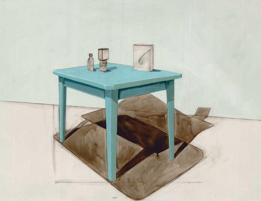 Table Painting - Hollow Still Life 1 by Adrienne Romine Table Painting - Hollow Still Life 1 by Adrienne Romine