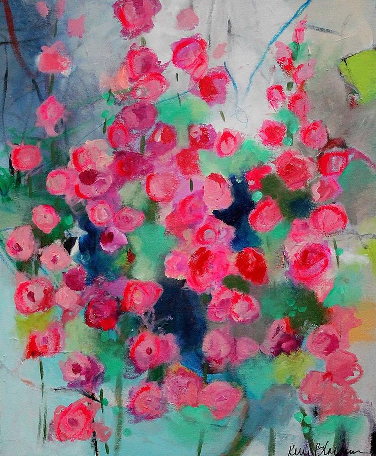 Hollyhocks Painting by Kerri McCabe | Fine Art America