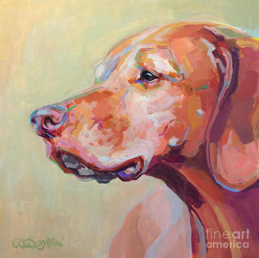 Vizsla Painting - Hollys Heart Dog Bela by Kimberly Santini