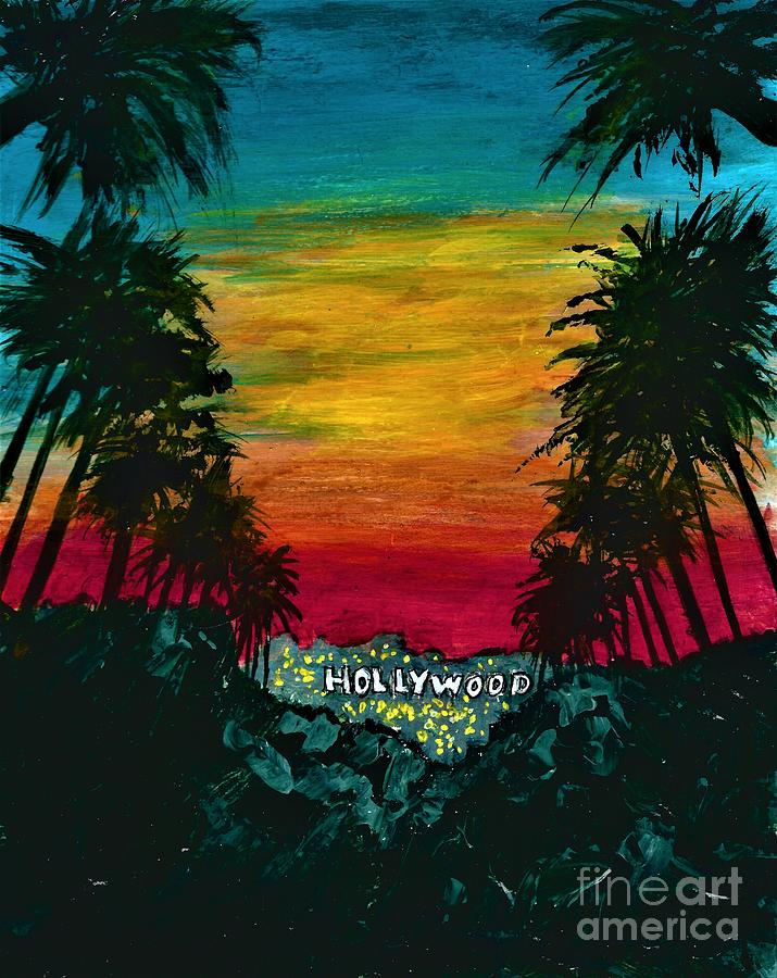 Hollywood  Painting by Allison Constantino