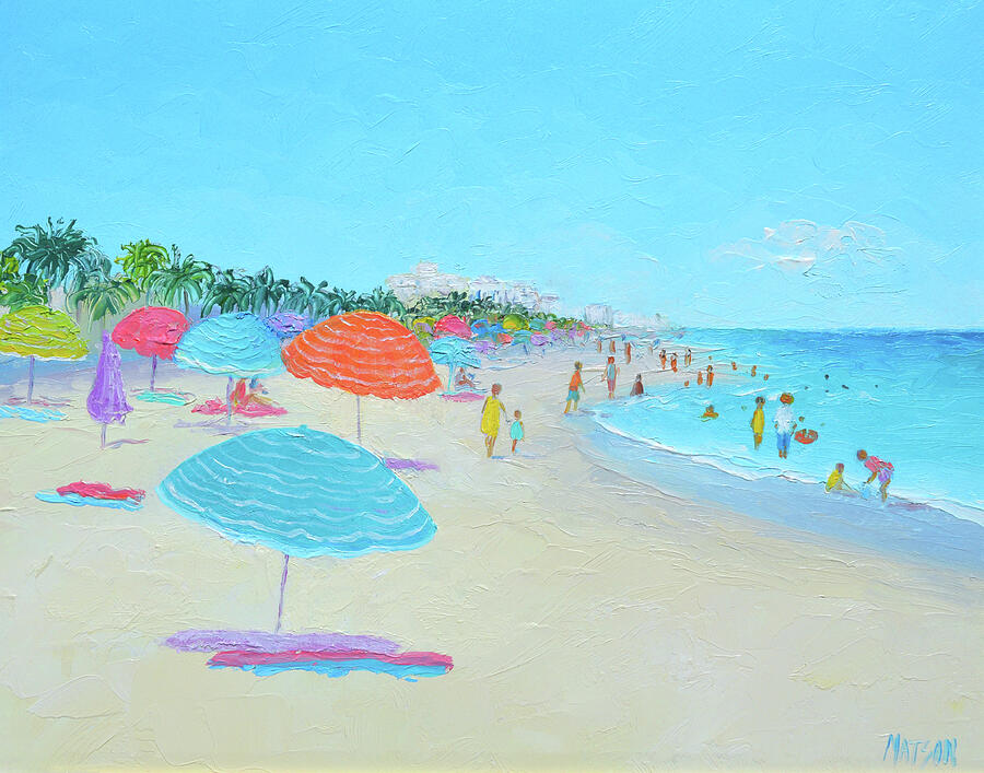 Impressionism Painting - Hollywood Beach Florida by Jan Matson