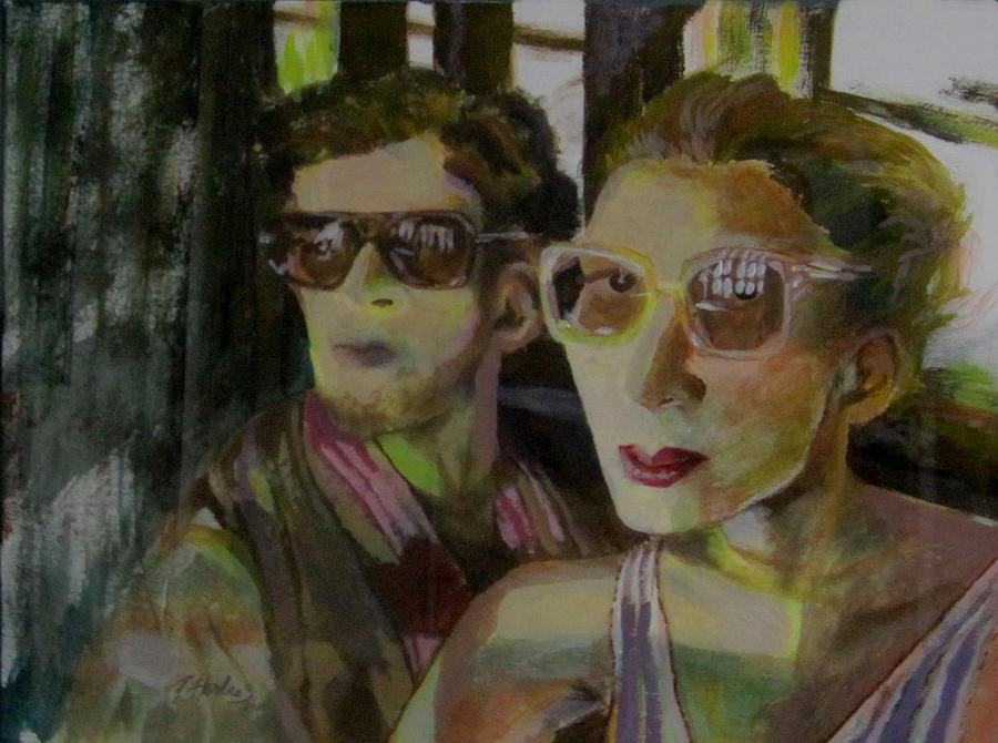 Portrait Painting - Hollywood Couple by Penfield Hondros