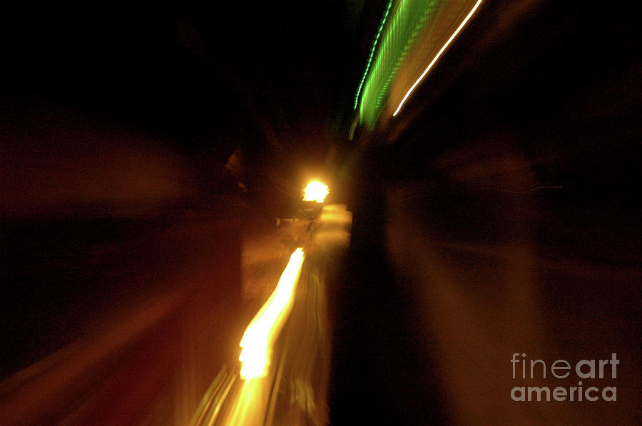Hollywood Freeway At Night 20 Photograph