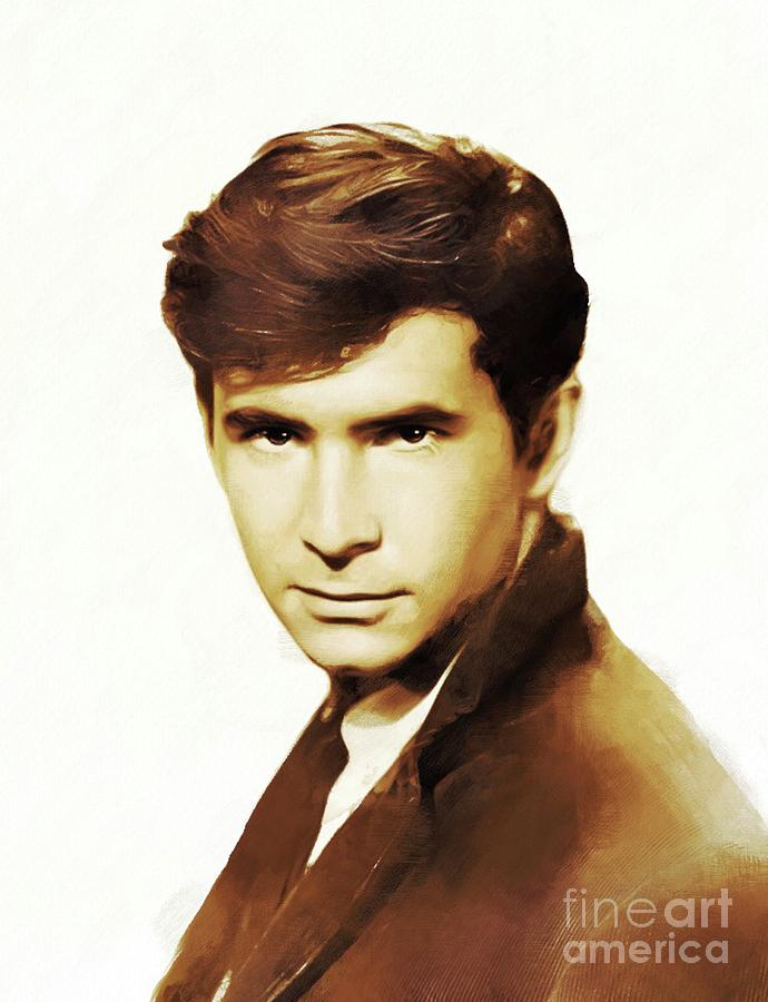 Hollywood Legends, Anthony Perkins, Actor Painting by Esoterica Art Agency
