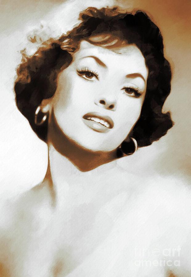 Hollywood Legends, Gina Lollobrigida Painting by Esoterica Art Agency