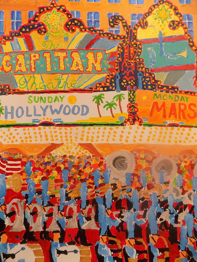 Hollywood Parade Painting by Rodger Ellingson