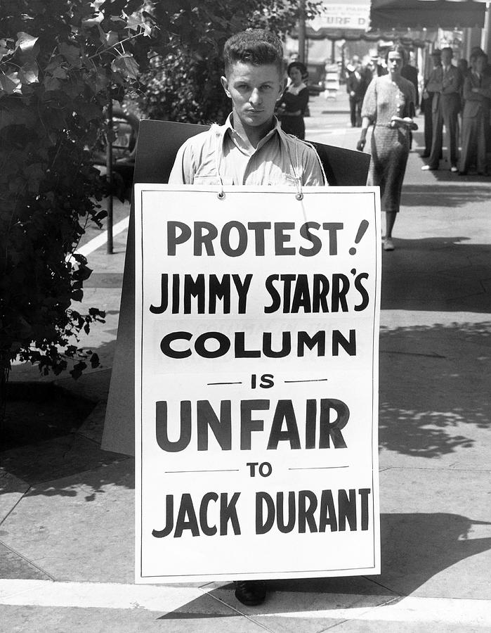 Hollywood Protest Photograph by Underwood Archives