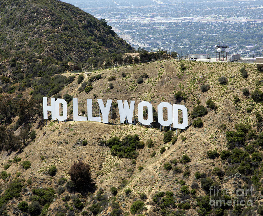 Hollywood Sign Painting by Mindy Sommers