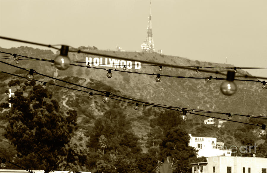 Hollywood sign on the hill 4 Photograph by Micah May