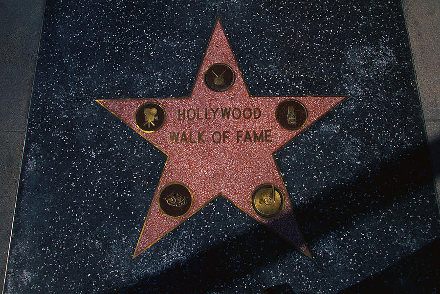 Hollywood Walk Of Fame Star Los Angeles Photograph by Panoramic Images