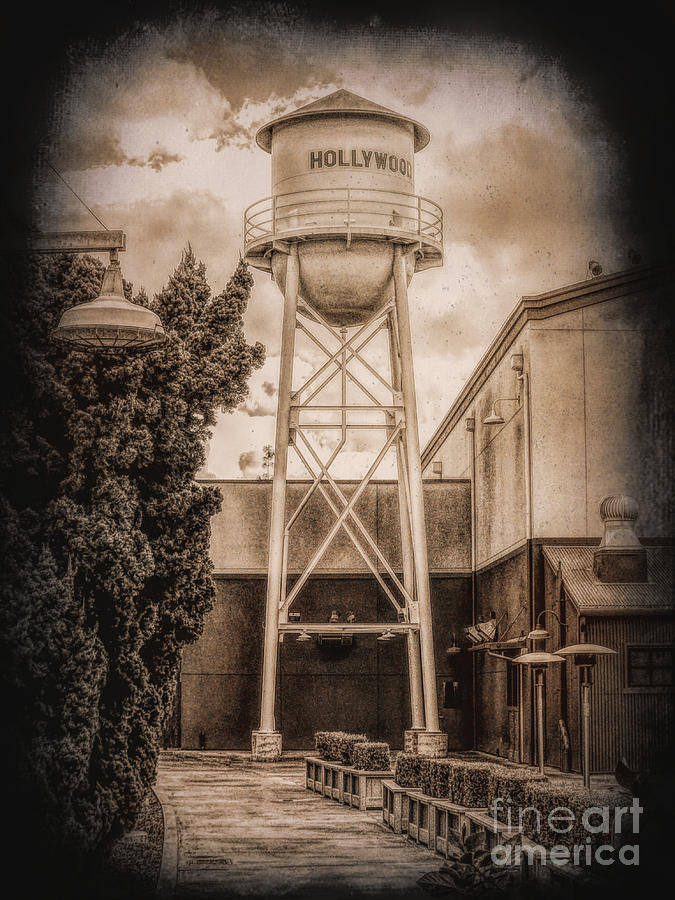 Hollywood Water Tower 2 Photograph by Joe Lach