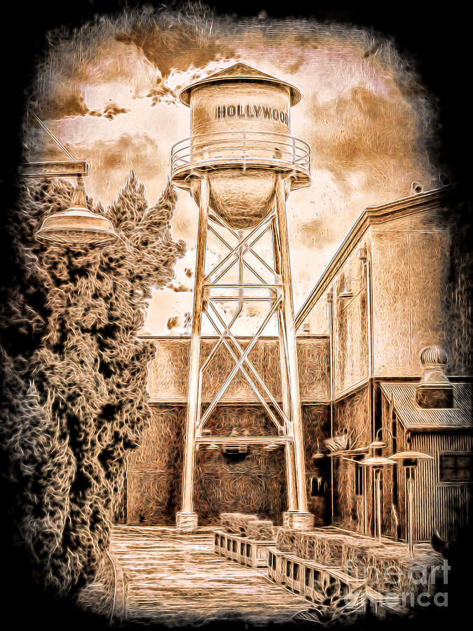Hollywood Water Tower Photograph by Joe Lach