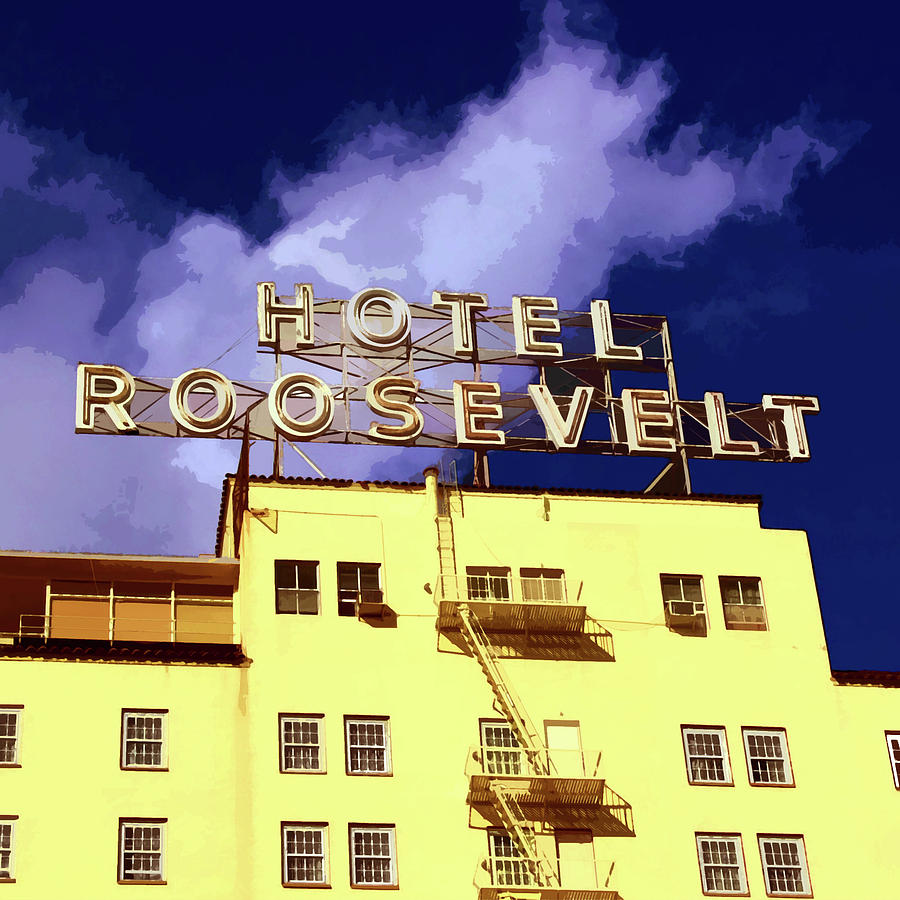 Hollywoods Roosevelt Hotel Digital Art by Timothy Bulone