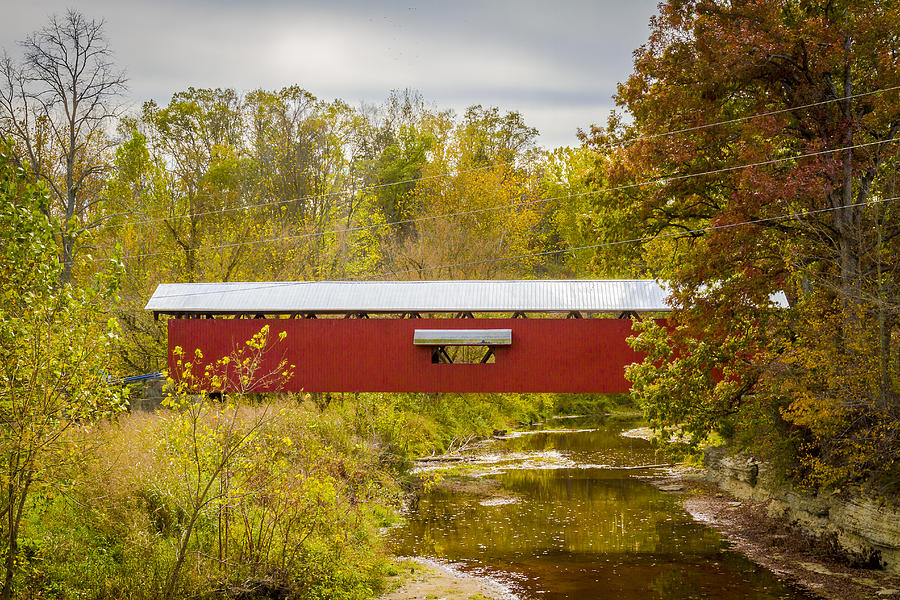 Holton/Otter Creek covered bridge Photograph by Jack R Perry