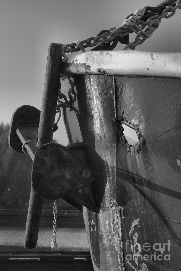Holy Anchor Black And White Photograph by Adam Jewell