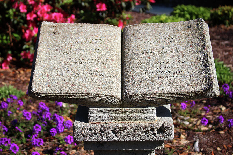 Holy Bible In Stone Photograph by Cynthia Guinn