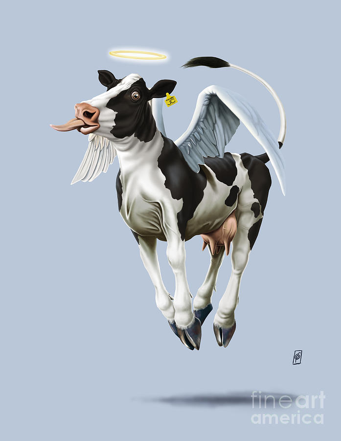 Holy Cow Colour Digital Art by Rob Snow