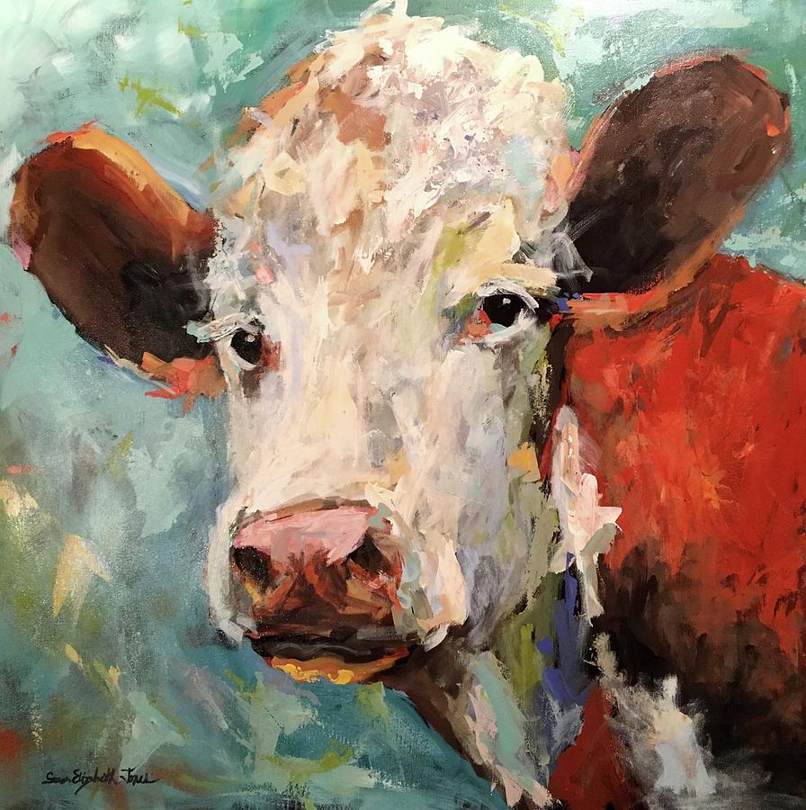 Holy Cow Painting by Susan Elizabeth Jones