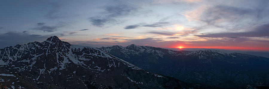 Holy Cross Sunset Panorama Photograph by Aaron Spong