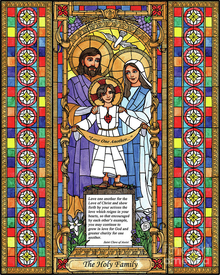 Holy Family Painting by Brenda Nippert
