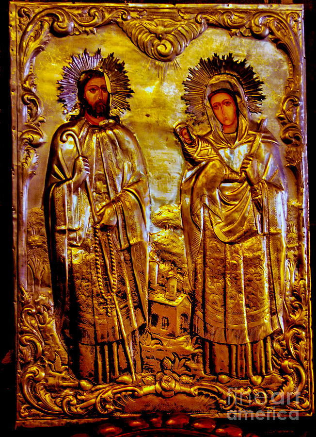 Holy Family Icon Photograph by Rick Bragan