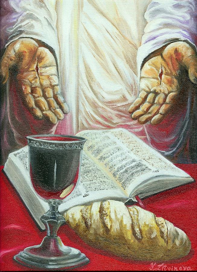 Jesus Christ Painting - Holy Gifts by Yulia Litvinova