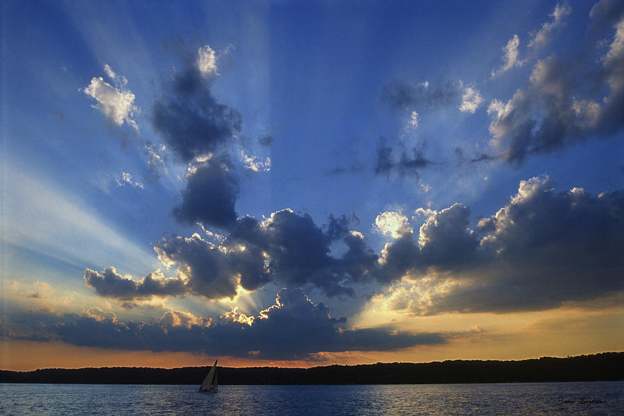 Sunset Photograph - Holy Grail - Lake Geneva Wisconsin by Bruce Thompson
