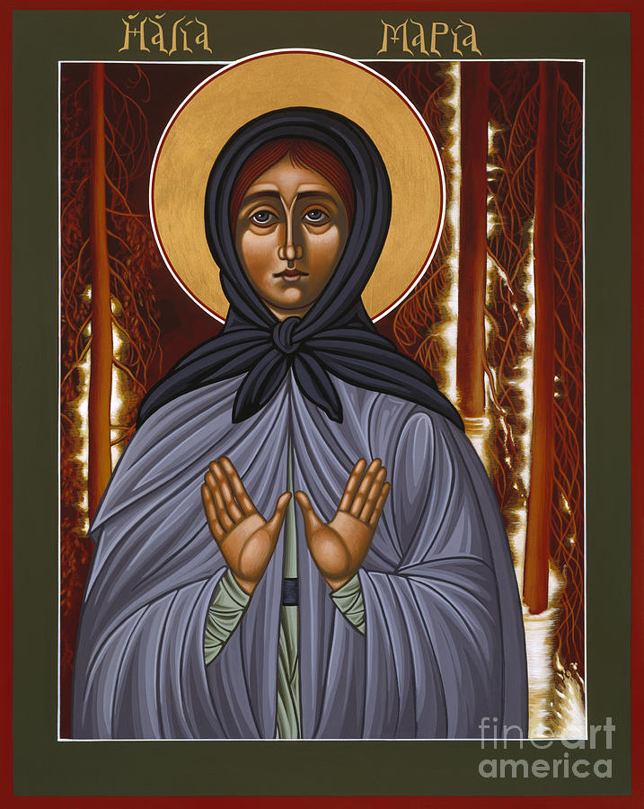 Holy Hermitess Maria of Olonets 101 Painting by William Hart McNichols