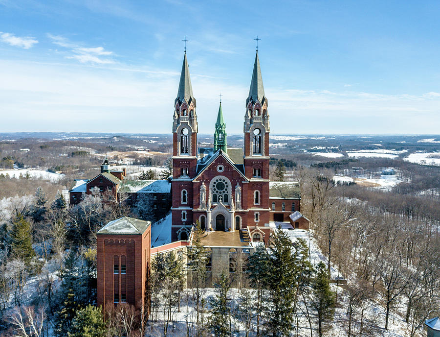 Holy Hill In The Snow Photograph