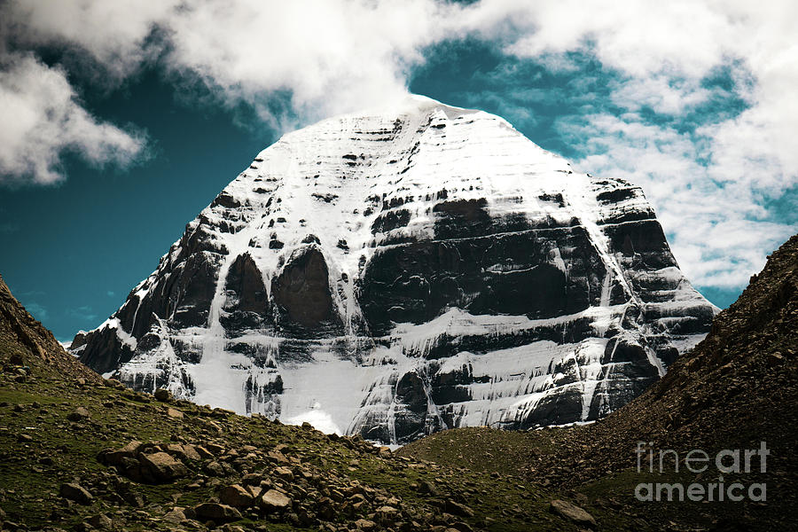 Holy Kailas North slop Himalayas Tibet Yantra.lv Photograph by Raimond Klavins