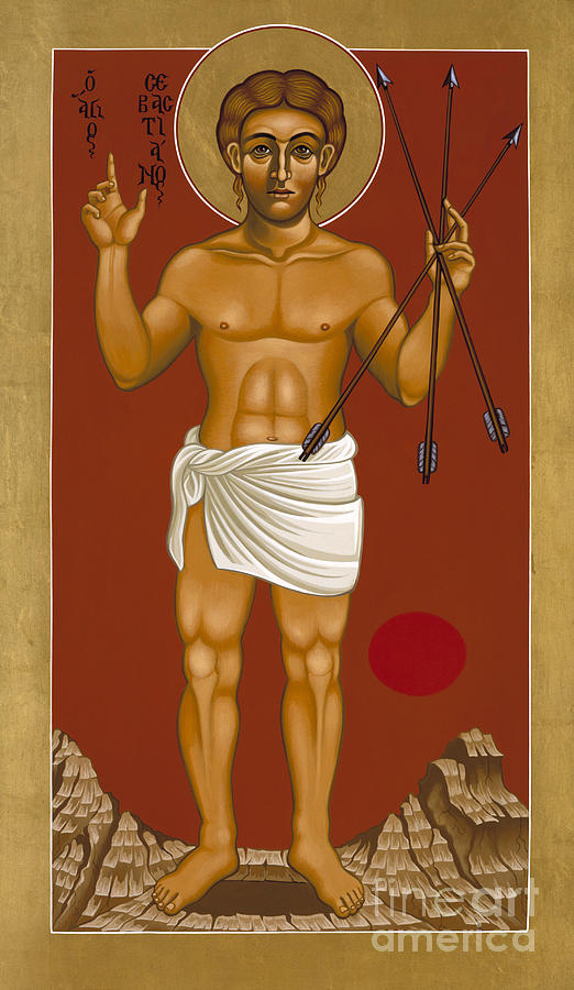 Holy Martyr St Sebastian 032 Painting by William Hart McNichols