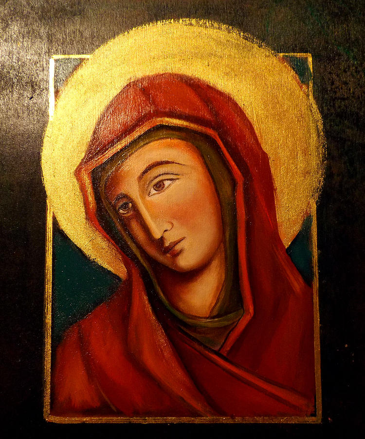 Holy Mary Painting by Irena Mohr