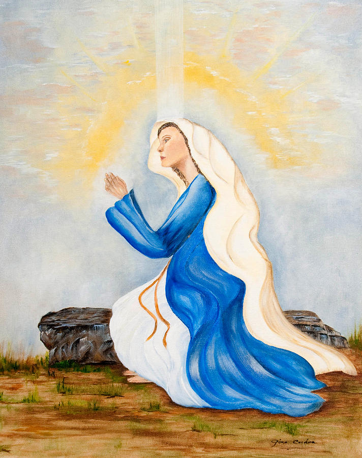 Holy Mary Mother of God Painting by Gina Cordova