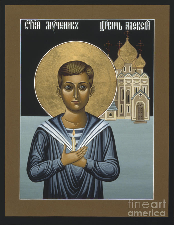 Holy New Martyr Tsarevich Alexei 010 Painting by William Hart McNichols