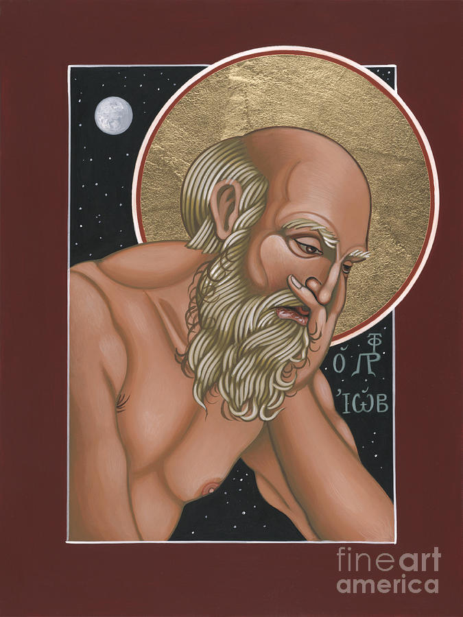 Icon Painting - Holy Prophet Job 264 by William Hart McNichols