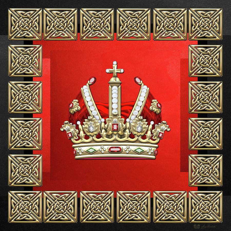 Holy Roman Empire Imperial Crown  Digital Art by Serge Averbukh