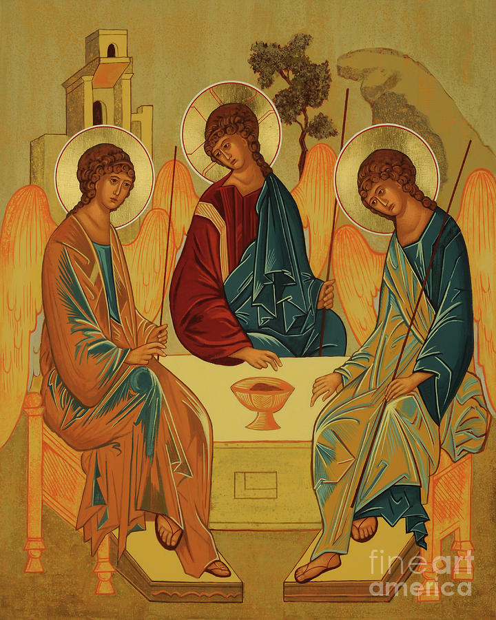Holy Trinity - JCHTR Painting by Joan Cole | Pixels