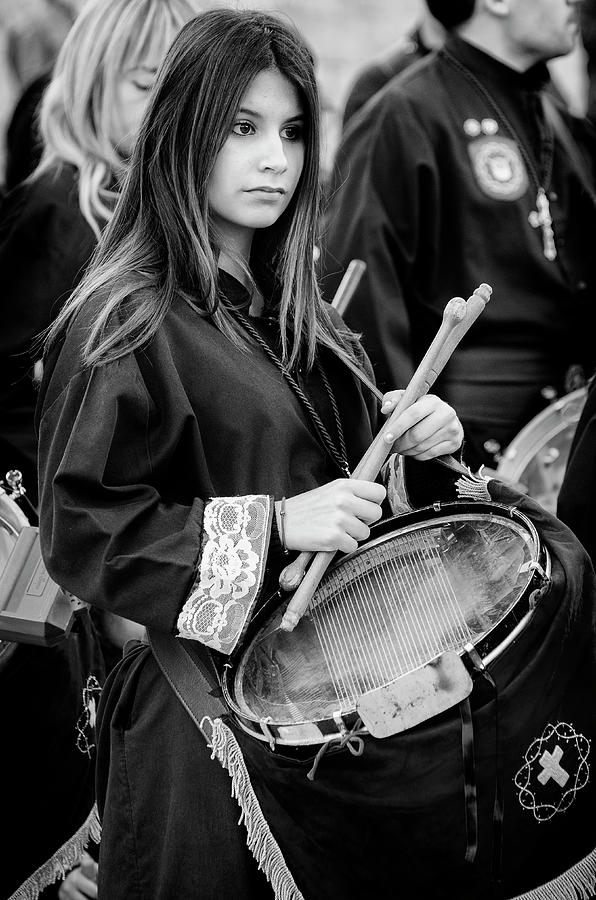 Holy Week Drummer Photograph by Pablo Lopez