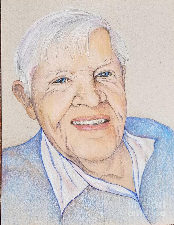 Homage to Bill Drawing by Angela Murray