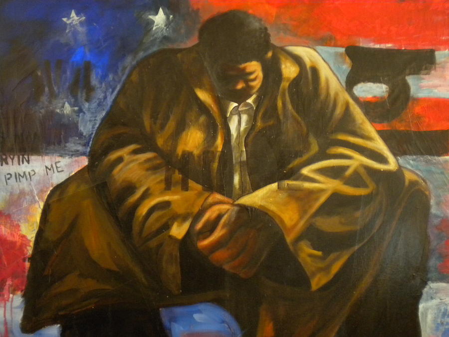Black America Painting - Homage To Hopeful Jones by Devlin Culliver Black America Painting - Homage To Hopeful Jones by Devlin Culliver