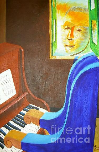 Homage to Jelly Roll Morton Painting by David G Wilson